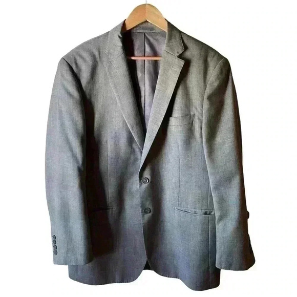Giorgio Fiorelli Men’s Blazer Suit Jacket Sport Coat Grey - Picture 2 of 13